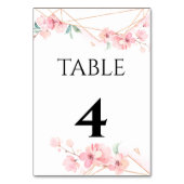 Numéro de table élégant. (Dos)