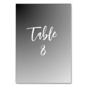 Numéro De Table Elegant Black And White Wedding (Dos)