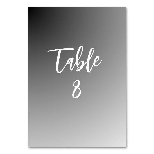 Numéro De Table Elegant Black And White Wedding (Par défaut)