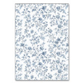 Numéro De Table Elegant Blue Chinoiserie Wedding Table Number (Dos)