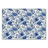 Numéro De Table Elegant Blue Floral (Dos)