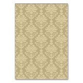 Numéro De Table Élégant Blush Gold Calligraphie Mariage Monogramme (Dos)