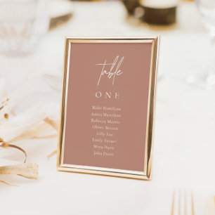 Numéro De Table Élégant Boho Mariage Blush Pink Seating Chart