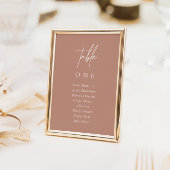 Numéro De Table Élégant Boho Mariage Blush Pink Seating Chart