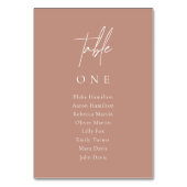 Numéro De Table Élégant Boho Mariage Blush Pink Seating Chart (Par défaut)