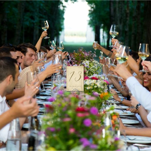 Numéro De Table Elégant bord de grunge Hors Blanc