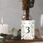 Numéro De Table Elegant Botanical Wedding Table Number