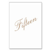 Numéro De Table Élégant Brown à deux côtés Numéro de tableau (Par défaut)