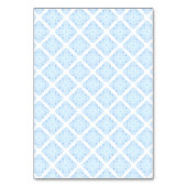 Numéro De Table Elégant Carreaux Bleus Citron Mariage Numéros de t (Dos)