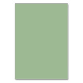 Numéro De Table Elégant Chic Eucalyptus Sage Vert feuille mariage (Dos)