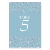 Numéro De Table Élégant chic moderne cœurs confettis (Par défaut)