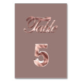 Numéro De Table Élégant Chic Rose Gold Party Invités Table Numéro (Par défaut)