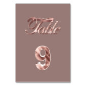 Numéro De Table Élégant Chic Rose Gold Party Invités Tableau Numér (Par défaut)