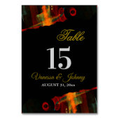 Numéro De Table Elegant Classic Modern Trendy Pattern #903 Wedding (Dos)