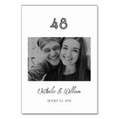 Numéro De Table Élégant Couple Lettré à la main photo (Par défaut)