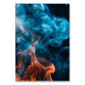 Numéro De Table Elegant Dual Flame Wedding Invitation (Dos)