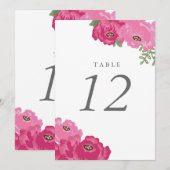 Numéro de table élégant en pot de maçon (Devant / Derrière)