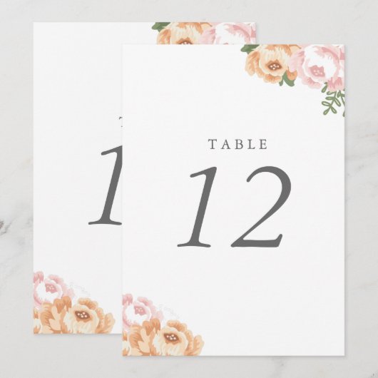 Numéro de table élégant en pot Mason (Devant / Derrière)