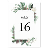 Numéro de table élégant et moderne de pin floral d (Dos)