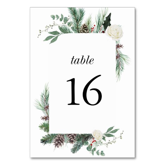 Numéro de table élégant et moderne de pin floral d (Par défaut)