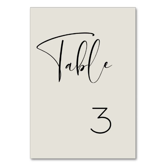 Numéro De Table Élégant et moderne mariage vert sauge clair (Par défaut)