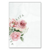 Numéro De Table Elégant Eucalyptus Feuille Mariage or vert (Dos)