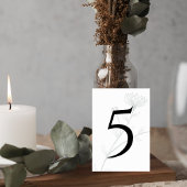 Numéro De Table Elegant Floral Wedding Table Number