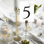 Numéro De Table Elegant Floral Wedding Table Number