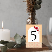 Numéro De Table Elegant Floral Wedding Table Number Card