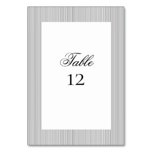 Numéro De Table Élégant Formal Classic Détails Mariage