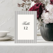 Numéro De Table Élégant Formal Classic Détails Mariage