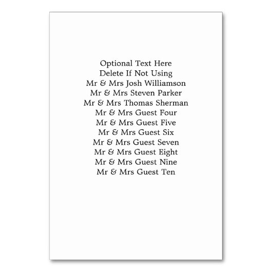 Numéro De Table Élégant Gras Script noir blanc Mariage formel (Dos)