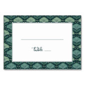 Numéro De Table Elegant Green Botanical Pattern (Devant)