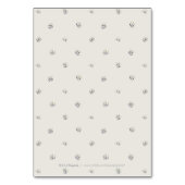 Numéro De Table Elégant jardin fleuri rustique mariage numéro de t (Dos)