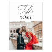 Numéro De Table Elégant luxe Voyage Destination Mariage (Par défaut)