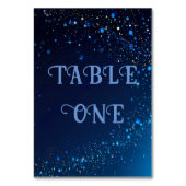 Numéro De Table Élégant Mariage bleu foncé (Par défaut)