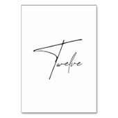 Numéro De Table Élégant Mariage calligraphique Tableau 12 Numéro d (Par défaut)