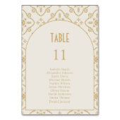 Numéro De Table Elégant Mariage de Carrelage Méditerranéen (Par défaut)