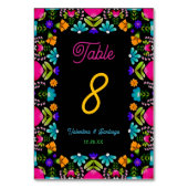 Numéro De Table Élégant mariage de fiesta (Par défaut)