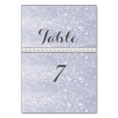 Numéro De Table Elégant mariage de perles romantiques tendance (Dos)