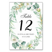 Numéro De Table Elégant Mariage de verdure succulent (Par défaut)