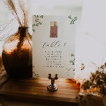 Numéro De Table Élégant Mariage d'illustration du carnet de route<br><div class="desc">Ces cartes peuvent être utilisées pour organiser vos invités par ordre alphabétique ou par numéro de table. Ajoutez plus (ou moins) d'invités en cliquant sur le bouton "personnaliser". La couleur d'arrière-plan peut également être personnalisée. Ajoutez votre libellé personnalisé à cette conception à l'aide des cases "Modifier ce modèle de conception"...</div>