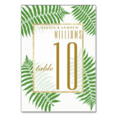 Numéro De Table Élégant Mariage élégant (Dos)