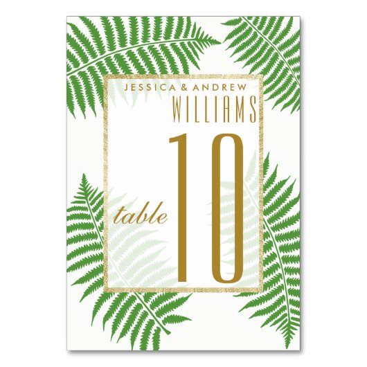 Numéro De Table Élégant Mariage élégant (Par défaut)