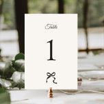 Numéro De Table Élégant Mariage minimal à mâchoires<br><div class="desc">Capturez l'essence de l'élégance et de la simplicité avec notre numéro de table minimaliste mariage avec un joli design à la main. La palette de couleurs sophistiquée du gris et de l'écru ajoute une touche de raffinement à cette pièce intemporelle,  parfaite pour célébrer votre journée spéciale dans le style.</div>