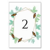 Numéro De Table Élégant Mariage papillon Monarque (Par défaut)