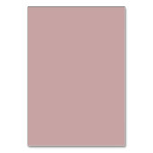 Numéro De Table Élégant Mariage Rose Dusty (Dos)