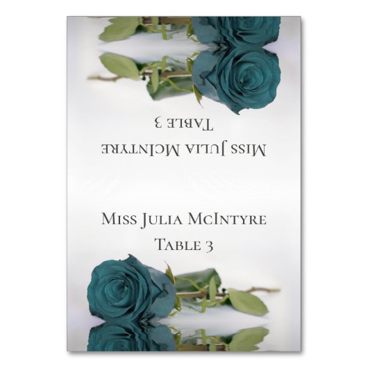 Numéro De Table Élégant Mariage Rose Turquoise do-it-yourself cart (Par défaut)