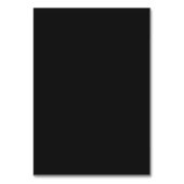 Numéro De Table Élégant Matte noir et blanc Assignation de siège (Dos)