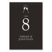 Numéro De Table Élégant Moderne Éléments simples Mariage (Par défaut)